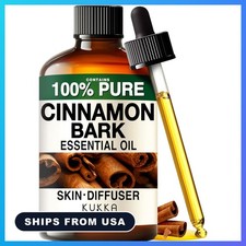 Kukka 100% Pure Cinnamon Bark Essential Oil for Skin, Diffuser, 4 Fl Oz