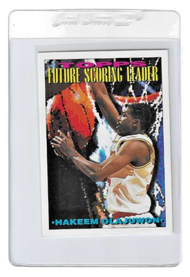 Hakeem Olajuwon 1994 Topps #385 Houston Rockets Future Scoring Leader Near Mint