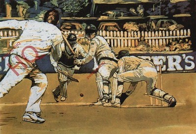 Ansichtskarte::Rosie Robinson, 'Down the Leg-Side', Cricket