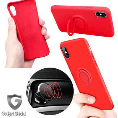 Für iPhone X XS XR XS Max 7 8 Plus Metall Magnet Ring Halter Ständer Hülle Cover