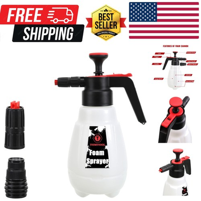 #ad Foam Sprayer Foaming Pump Blaster Hand Pressure Snow Foaming Cannon Water Bl... $41.99