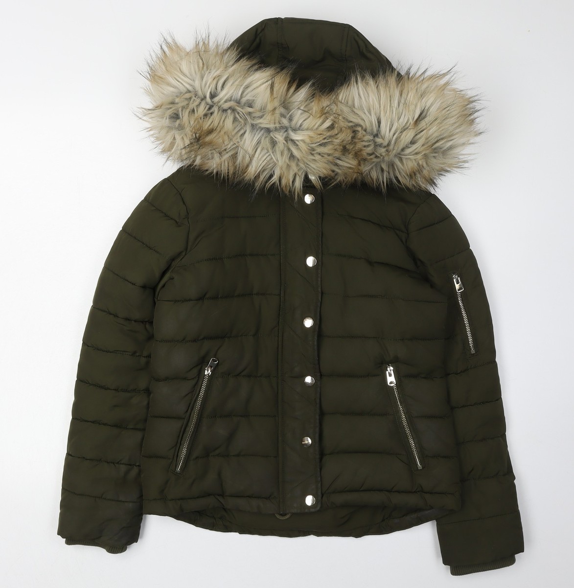 Green Puffer Topshop Coat Puffer Puffer Coat Green Coat With Fur