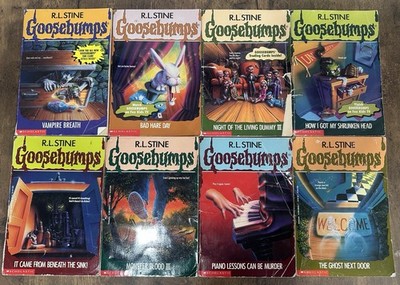 Lot of 8 Vintage Goosebumps Paperback Books by R.L. Stine Children s Horror