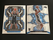 (2) 2021-22 Panini Prizm Jalen Suggs #314 RC + 2021-22 Panini Mosaic RC #209