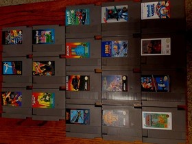 Nintendo Entertainment System NES-001 Console w/ Controllers, 18 Game Lot