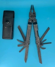 Leatherman Super Tool 300 Multi-tool Pliers! BLACK OXIDE! WITH SHEATH!