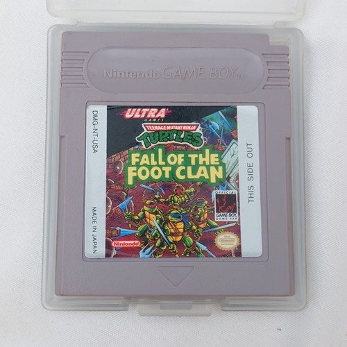 Teenage Mutant Ninja Turtles Fall of the Foot Clan Game Boy Cartridge Test Works