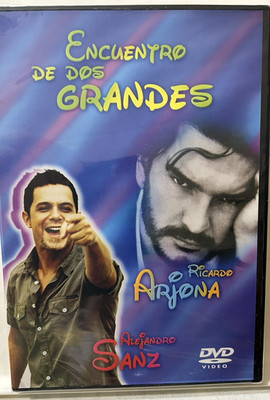 Rare Out Of Print Dvd NTSC Alejandro Sanz Ricardo Arjona 33 Music Videos