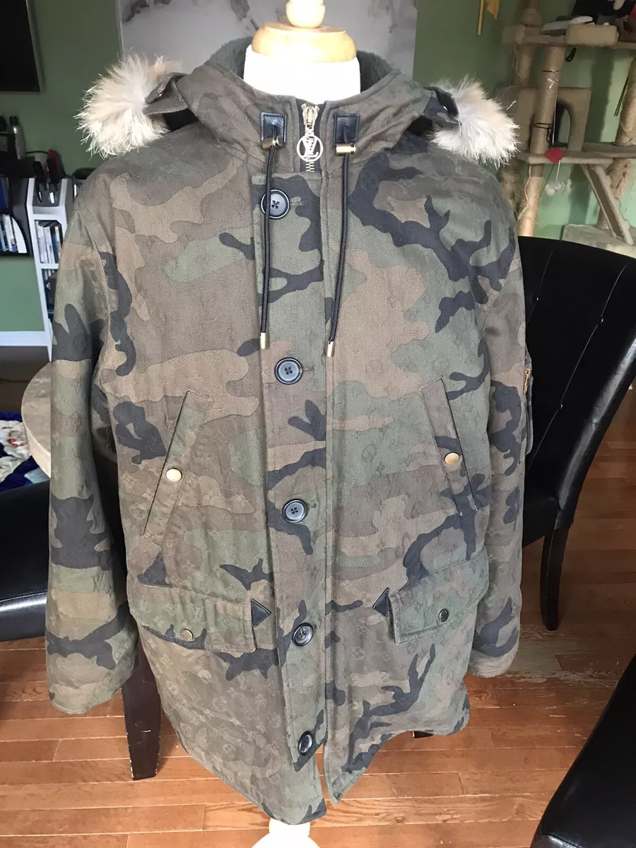 Louis Vuitton, Jackets & Coats, Louis Vuitton Supreme Jacquard Denim N3b  Parka