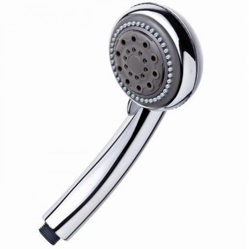 Blue Canyon Easy Clean Rubber Sirius 3-Way Spray Function Shower Head - Chrome