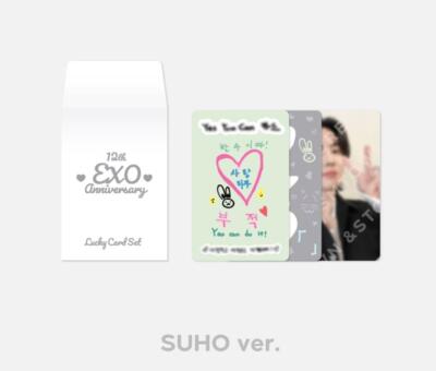 EXO 12th Anniversary SMTOWN OFFICIAL MD GOODS LUCKY CARD SET +