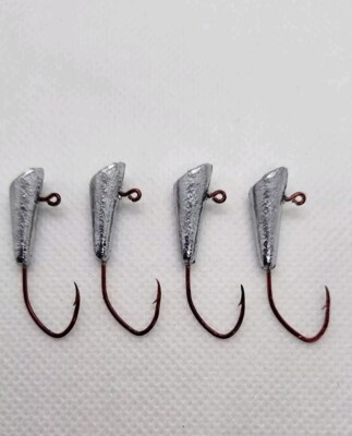 dart head fishing lure 100 1/16 Lead Shad Dart Jig Head Eagle Claw Lil Nasty #4 MADE IN THE USA