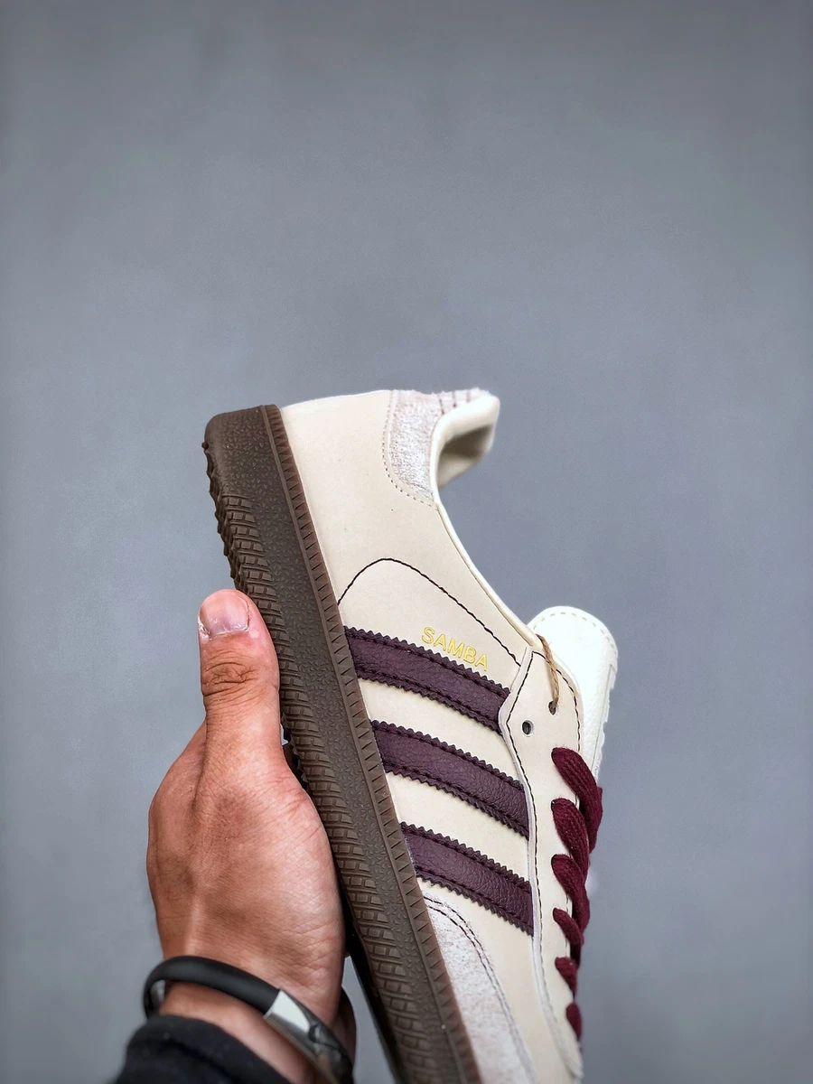 adidas originals Samba OG Wonder White Maroon Women's IG1987 | eBay