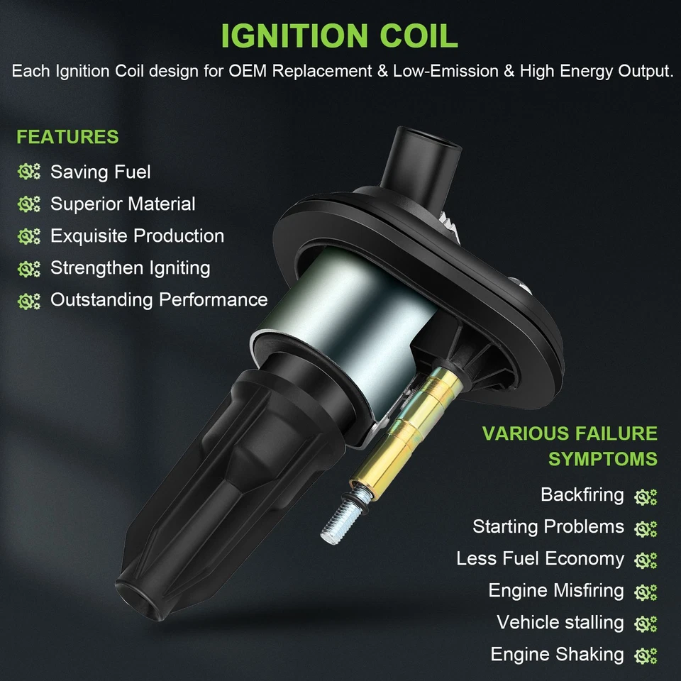 4 bobinas de encendido y bujía para Chevrolet Colorado 2004-2006 2,8 L L4 Foto 4 de 4