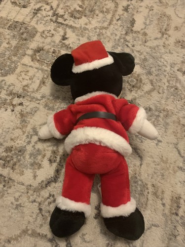 VTG Disneyland Walt Disney World Vintage Mickey Mouse Santa Plush 15” TUSH TAG - Picture 4 of 5