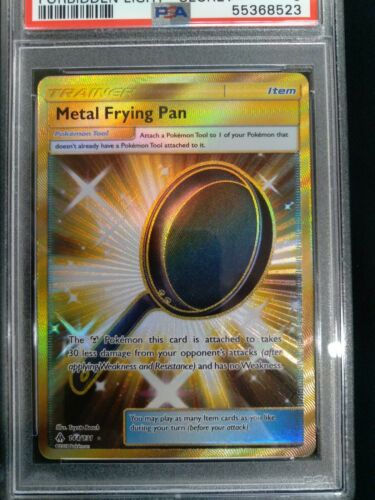 Graded PSA 9 2018 PM Sun & Moon METAL FRYING PAN #144 Forbidden Light MINT - Picture 2 of 4