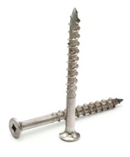 Stainless Steel 316 Deck Screws Marine Grade Square Drive Wood Cutting - #12