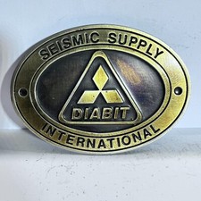 Vintage Brass Belt Buckle Diabit Seismic Supply International