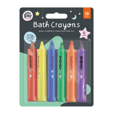 Baby 123  Badestifte - 6er Pack waschbar abwischbar - kreatives Badespielzeug