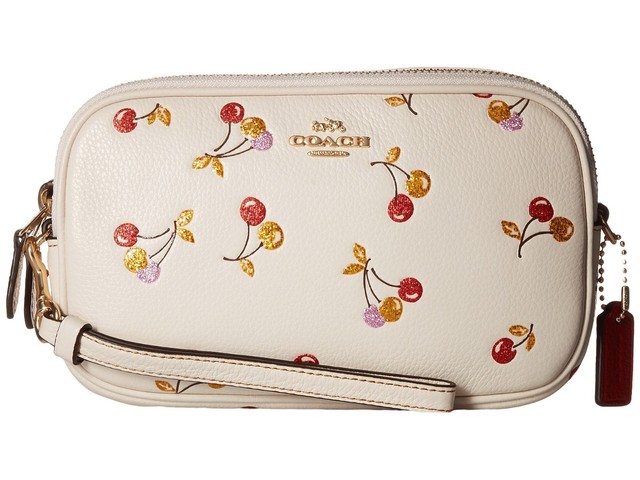 coach purse with cherries