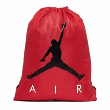 SACCA NIKE JORDAN GYM GYMSACK ZAINO 9A0042-R78 ACADEMY ROSSO BLACK UNISEX NOSIZE