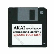 Akai S1000 / S3000 Floppy Disk Grand Sound Library 5 Choose Your Disk