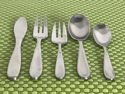 Towle CONTOUR Stainless Living Satin Bevel Outline Smart Choice Flatware B79WU