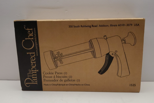 Pampered Chef Cookie Press 1525 16 Discs