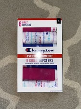 Girls' Champion Everyday Comfort Hipsters Panties 6-Pack Size: S 6 New