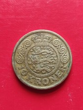 1990 Denmark Danish 10 Kroner Margrethe II Three Lions Coin Circulated KM# 867
