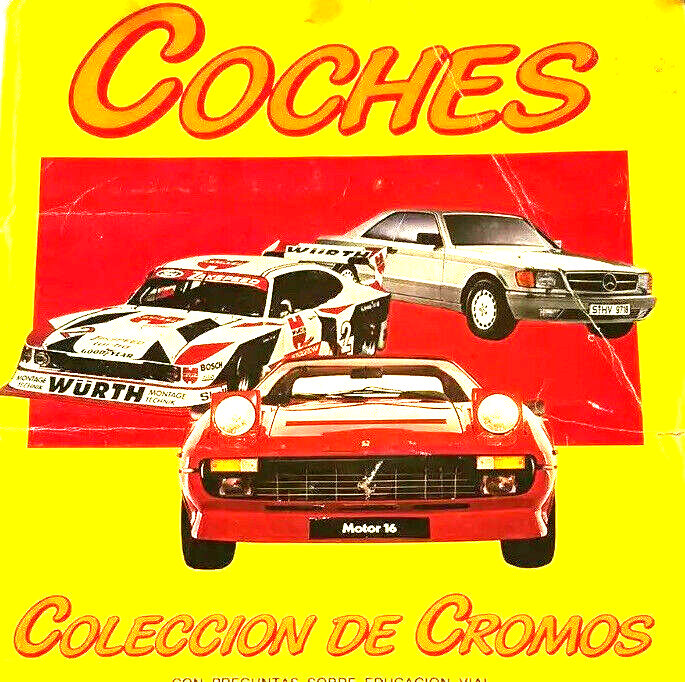 1980S TRADING CARDS CARS ALBUM COMPLETED COCHES FULL MOTOR