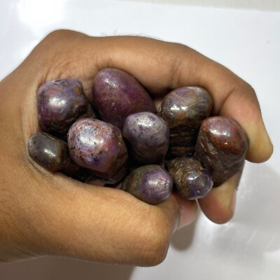 Natural Stick Star Ruby Massage Loose Semiprecious Faceted Gemstone Mix Size