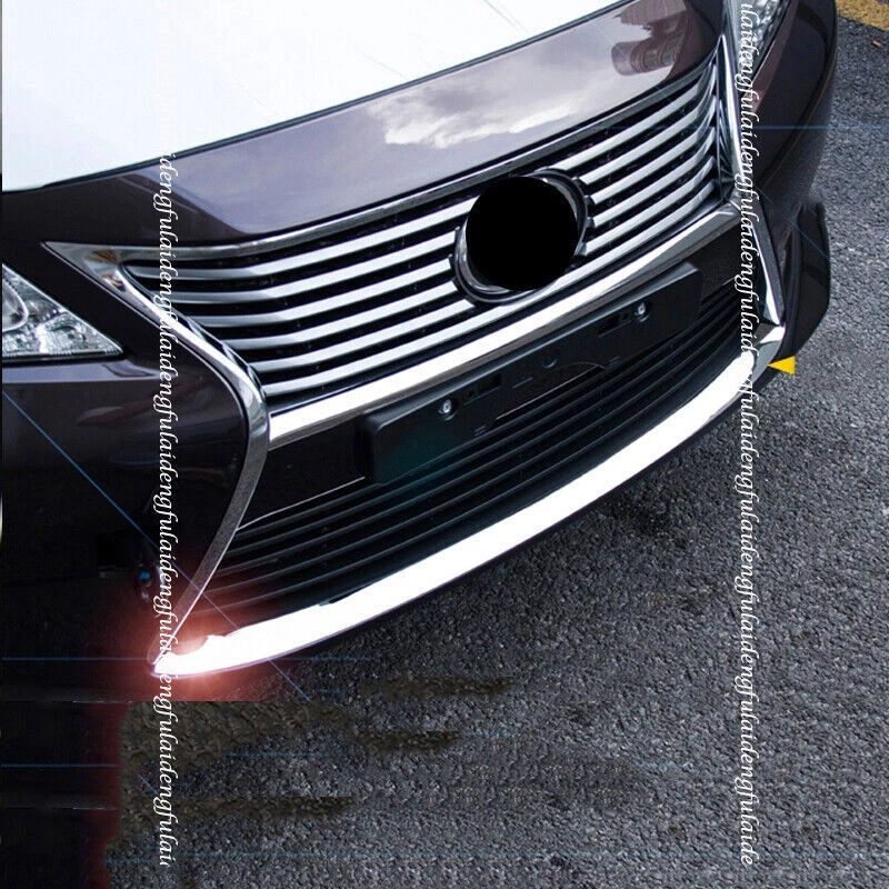 For Lexus ES350 300H 2013-2015 silver Front Bumper Bottom Grill Strip Guard Trim Foto 3 de 4