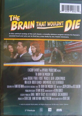 The Brain That Wouldn't Die By Derek Carl (DVD, 2020, All