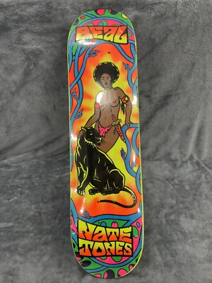Vintage Rare Nate Jones Real Skateboard Deck. 2001 Velvet Black Vintage Rare Nate Jones Real Skateboard Deck. 2001 Velvet Black