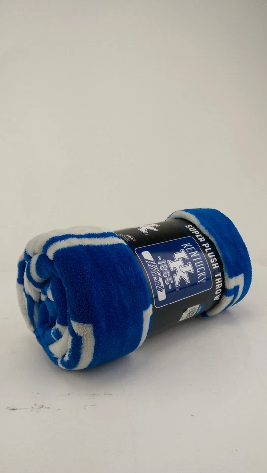 New Northwest NCAA Super PlushThrow Blanket 46" x 60" Varsity Kentucky Wildcats - Image 2 of 3