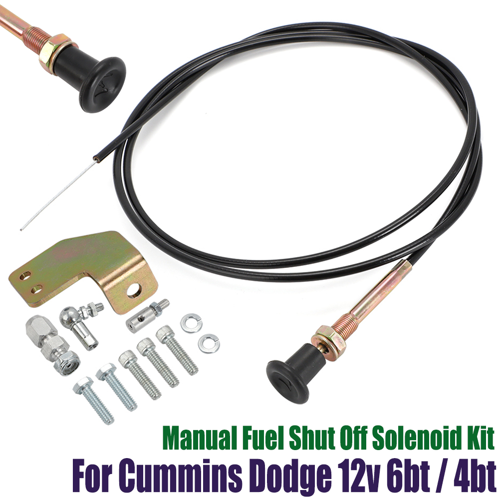 Solenoid 12v P7100 Manual Fuel Shut Off Solenoid Kit Compatible