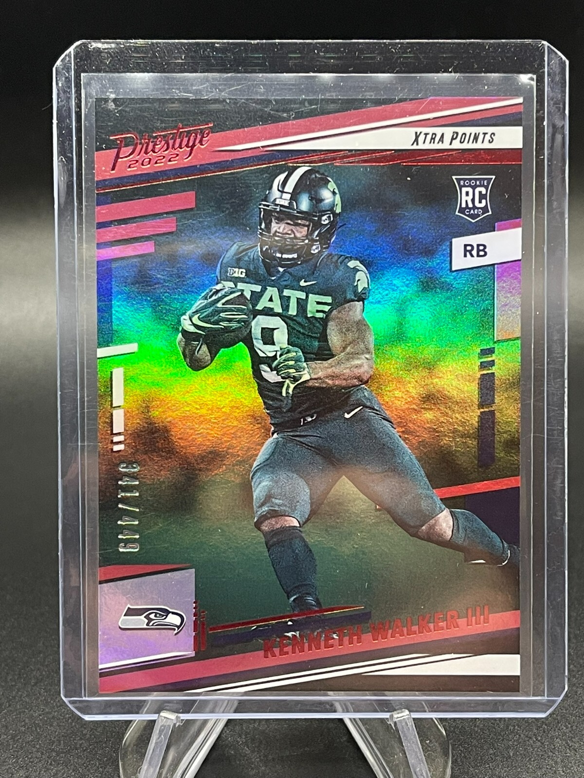 2022 Panini Prestige - Rookies Kenneth Walker III #314 Xtra Points Red /449 (RC)