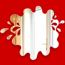 Specchi acrilici spruzzi fuori pozzanghera con sei spruzzi, dimensioni e incisione