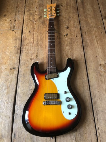 Aria Pro 2 E Gitarre Mosrite Univox mit Fender Saiten - Bild 4 von 10