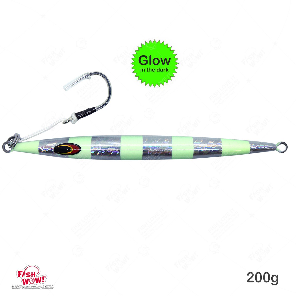 4pcs 200g Fast High Pitch Speed Deep Drop Jig 7oz Tuna Striper Lure Glow  Silver | eBay