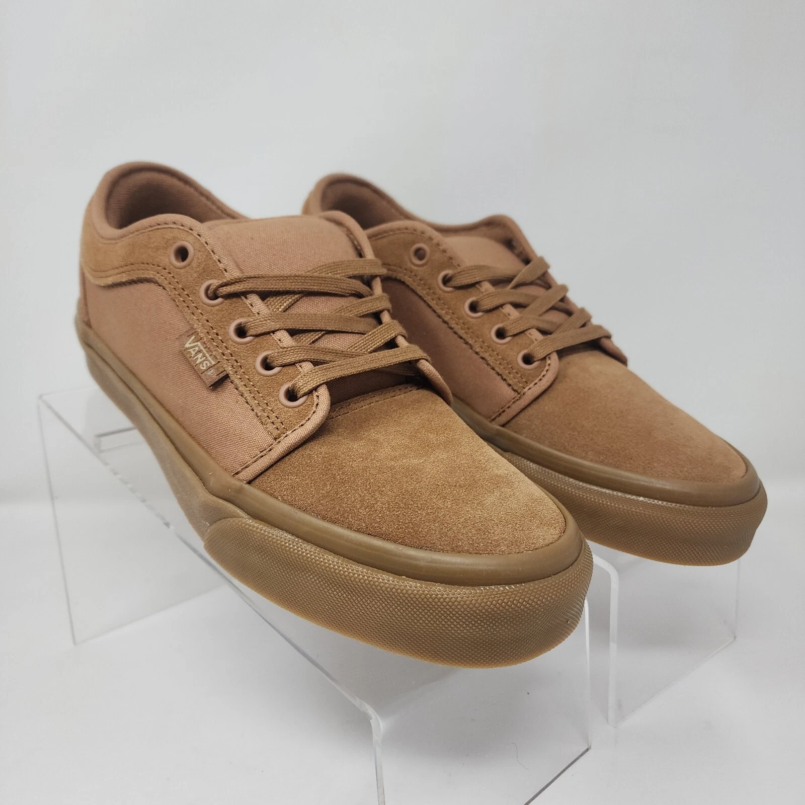 Scarpe da skateboard Vans uomo 7 marroni skate chukka scamosciate sneakers streetwear