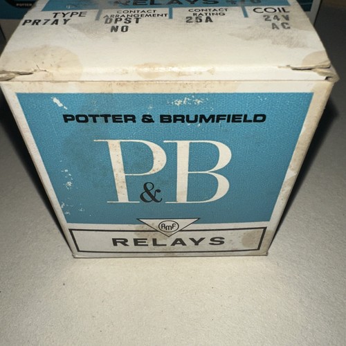 Potter & Brumfield Relay PR7AY 2 Pole Single Throw 25A 120VAC Coil New - Picture 2 of 3