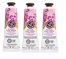 Yves Rocher Meadow Flower and Heather Nourishing Hand Cream Set of 3 Tubes