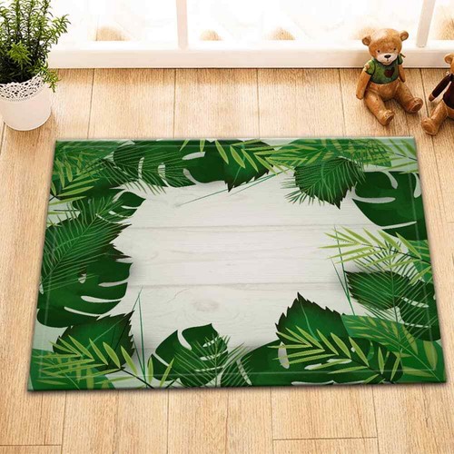 Surrounded Leaves Waterproof Bath Polyester Shower Curtain Liner Water Resistant - Imagen 5 de 8