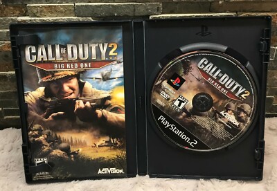 Call of Duty 2 Big Red One Sony PlayStation 2 Used Tested Works with Booklet PS2