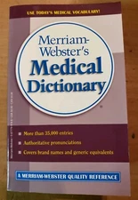 Merriam-Webster's Medical Dictionary (1995, Paperback) LN