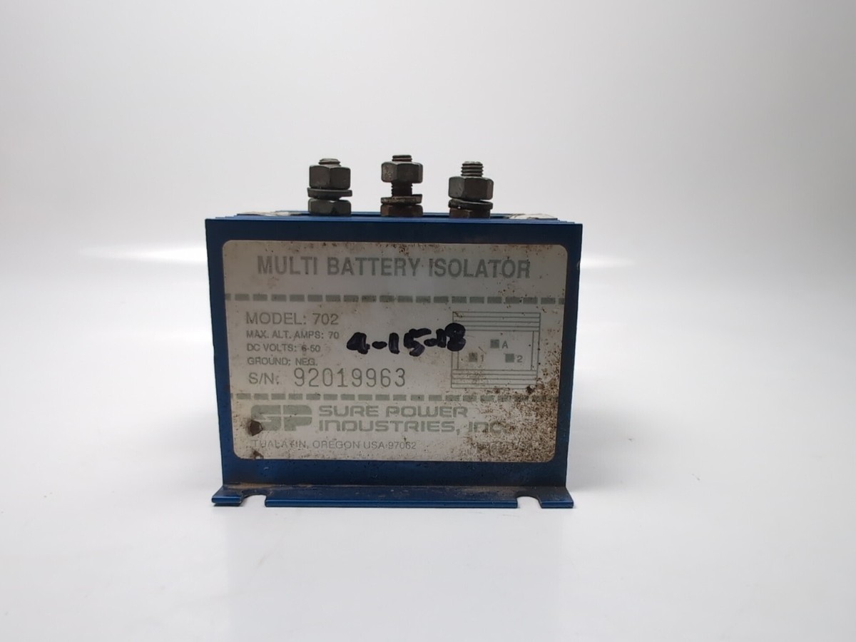 Sure Power Multi Battery Isolator Model 702 70 Amps 6-50 Volts
