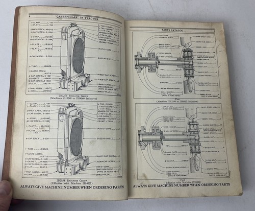 (1941) Catalogo ricambi cingolato trattore diesel CAT Caterpillar D6 2H3248 - 2H8966 - Foto 8 di 18