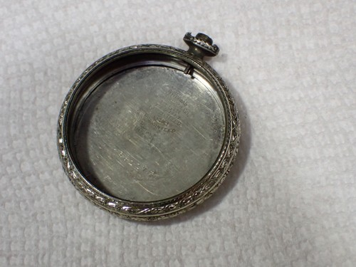 Illinois Watch Case Co. Pocket Watch Case Crown Set Elgin Tivoli Size 14 K GF